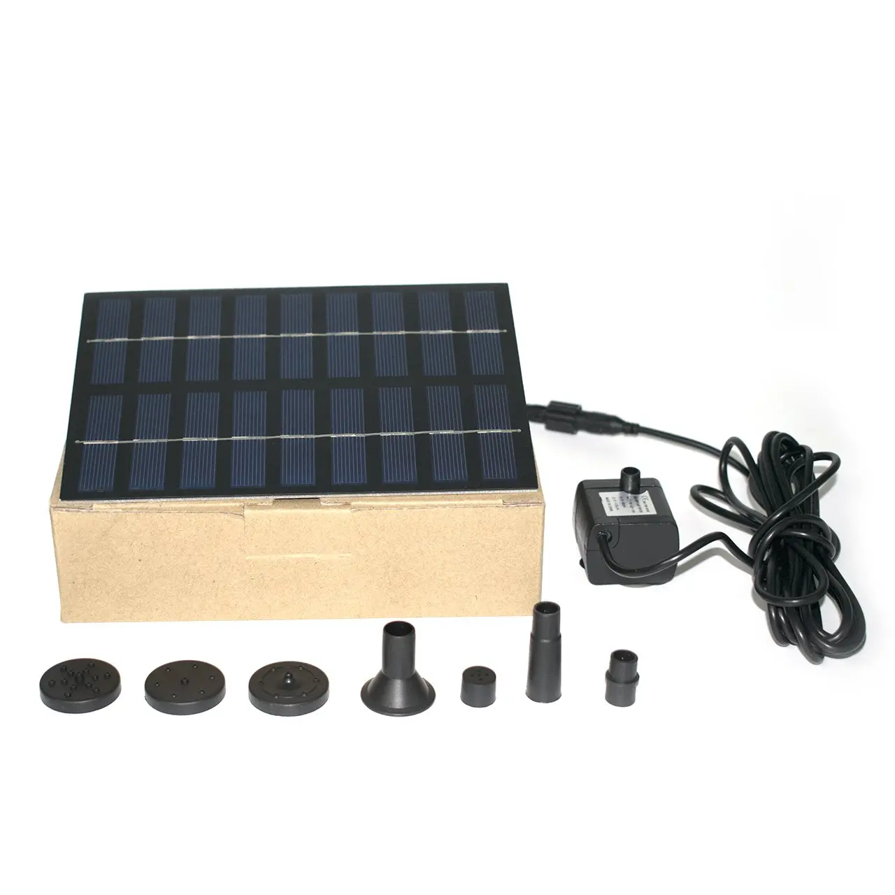 

Solar Powered Fountain Pump 1.8W 200L/H 70Cm 4 Spray Modes For Pond Aquarium Garden Waterfall Decoration Outdoor Solar