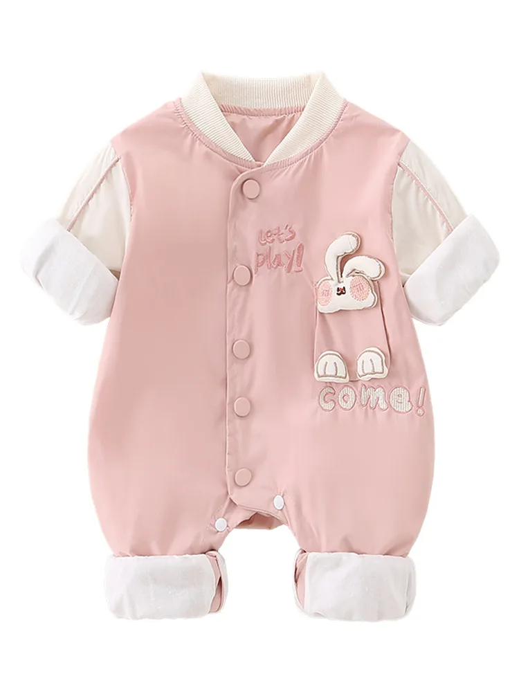 봄옷 아기 이중 레이어 긴팔 옷, 꼬마 아기를 위한 만화 디자인 유아 봄 가을 옷