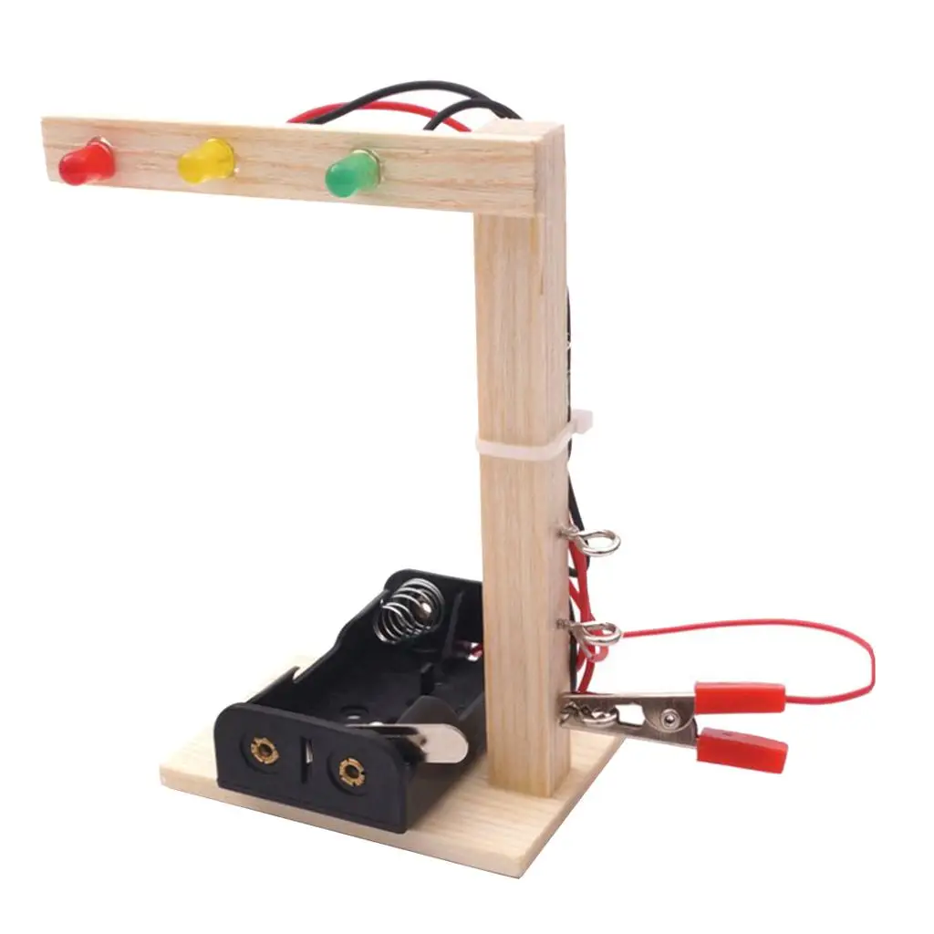 Kids Science Experiment DIY Traffic Light Assembly Educational Smart Toy