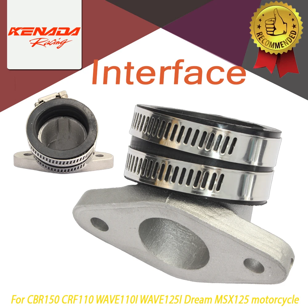

KENADA RACING Throttle Body Intake Pipe for CBR150 CRF110 WAVE110I WAVE125I Dream MSX125 motorcycle