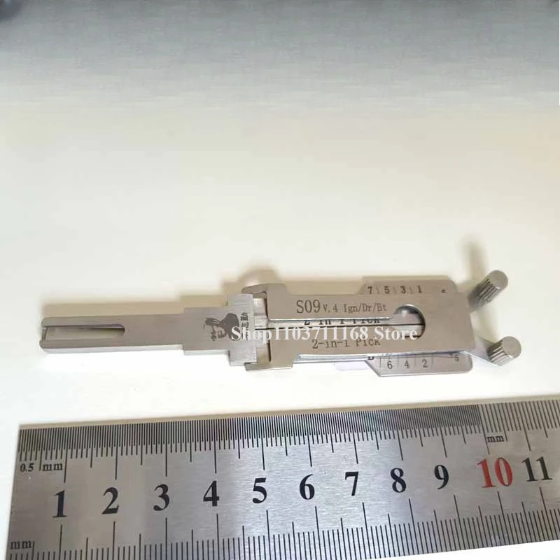 

S09 V4 Lishi 2-in-1 Model Hyundai Kia Recent 2025 Model Lock Picking Decoder Car Automotive Locksmith Tools Car Bypass Ganzua