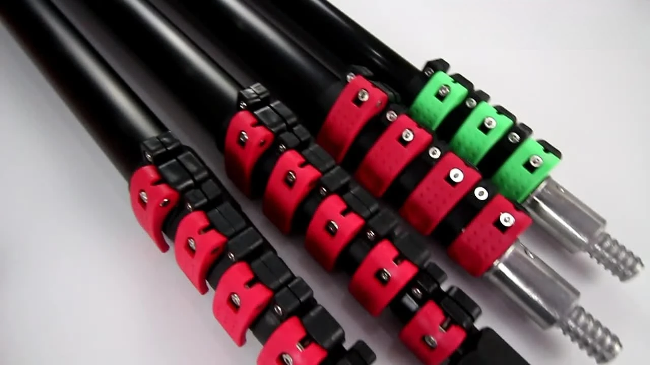 อลูมิเนียมอัลลอยด์ผู้ถือโคมไฟมัลติฟังก์ชั่นเสาเสายืดไสลด์เสาน้ําเสาตัดแต่งกิ่งสวน