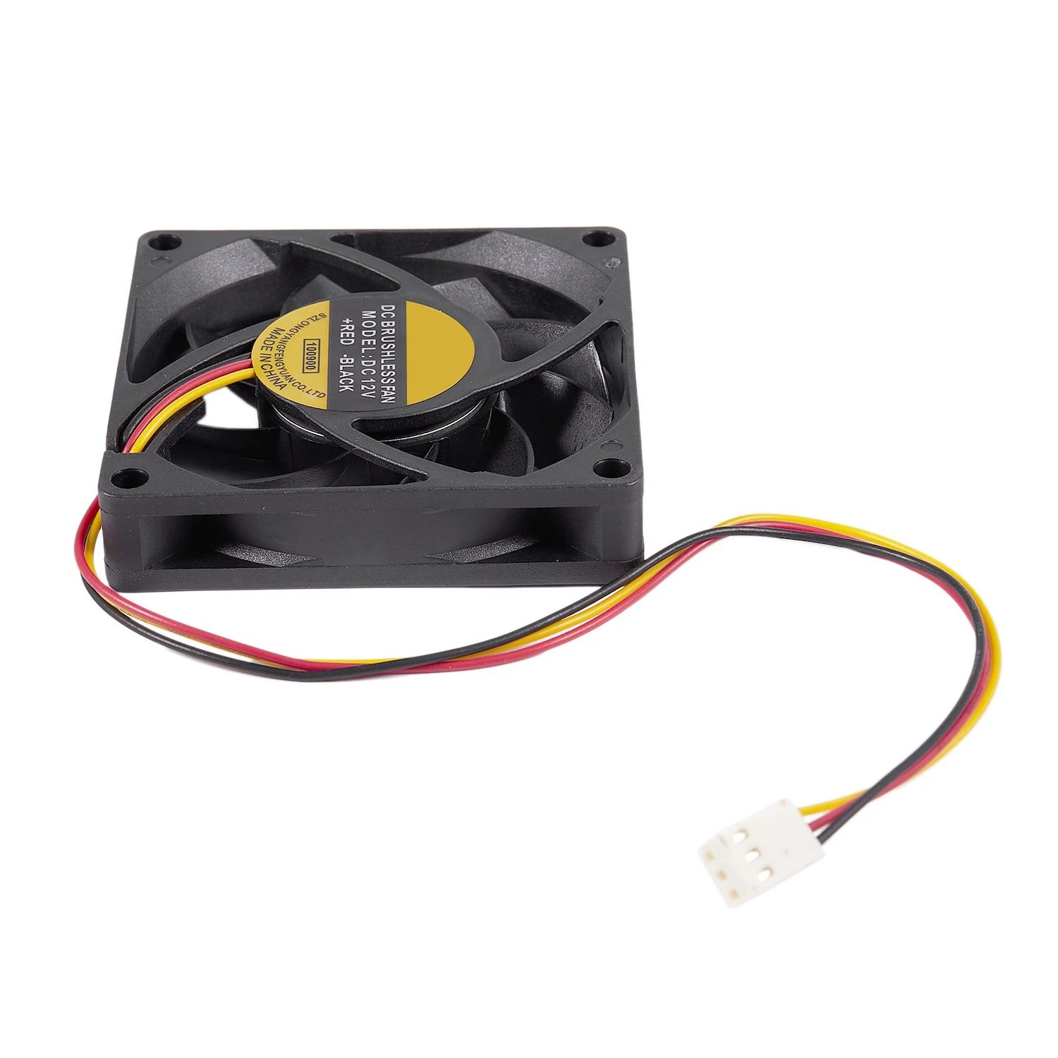 T88C 70x70mm 12V 3 pin PC Case del computer CPU DC Brushless Cooler Ventola di raffreddamento Nero