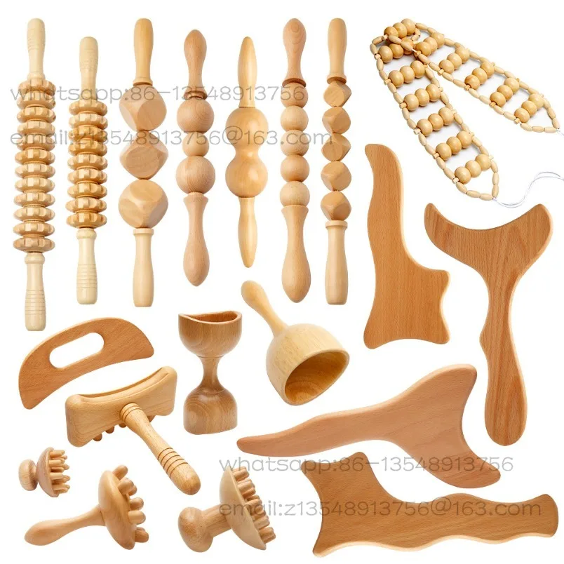 

Wood Therapy Massager Anti-Cellulite Gua Sha Tool Deep Tissu Spot