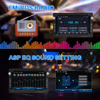 ESSGOO 7" Android 13 2+64G Wireless Apple Carplay Autoradio Für VW Polo 9N Golf 4 Passat B5 T5 GPS NAVI RDS Wifi Bluetooth FM EQ 10 nejlepší prodej Navigace pro VW Golf 4 - №5