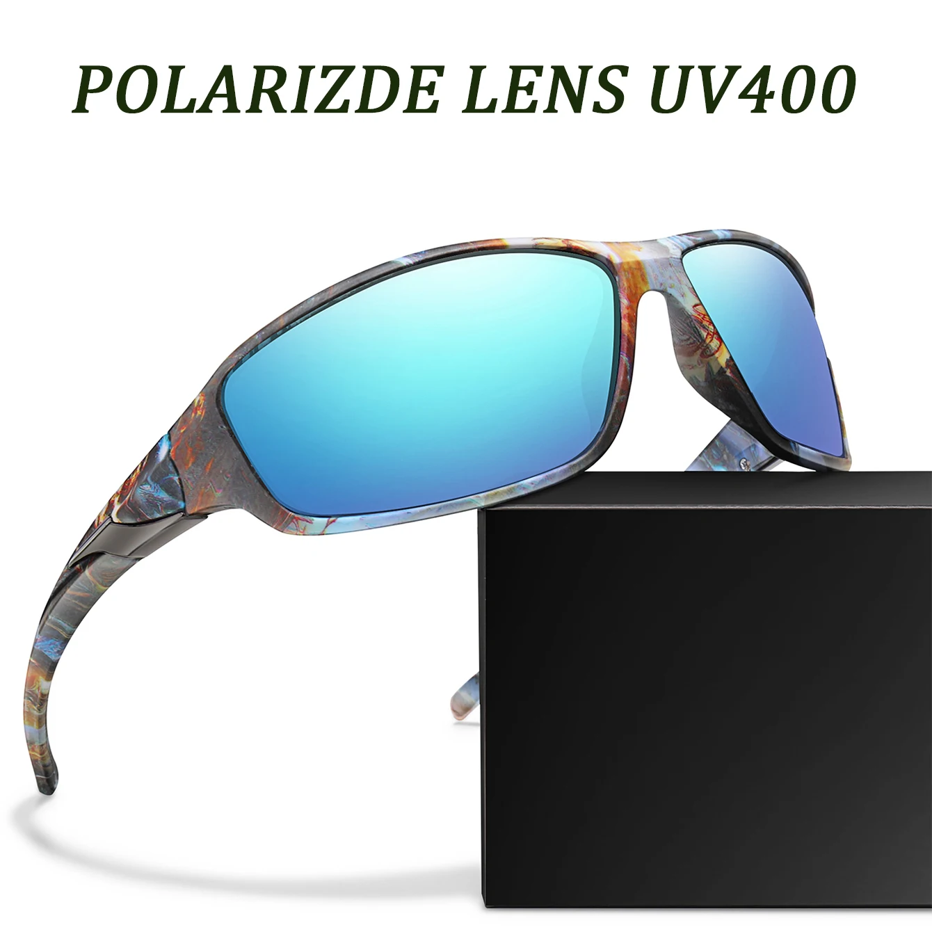 Klassische polarisierte Fahrrad-Sonnenbrille, einfache modische Sonnenbrille für Männer und Frauen, Outdoor-Sport, Laufen, Wandern, Baseball