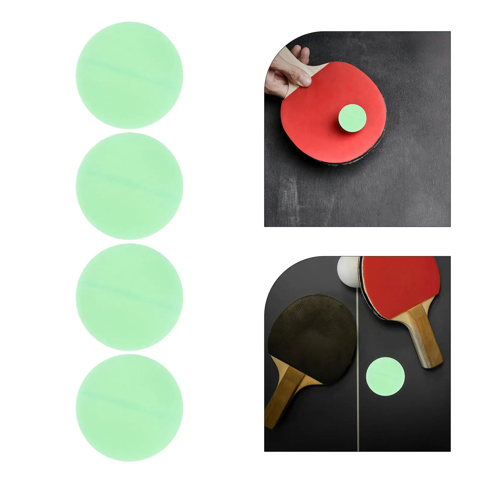 

10 шт. светящихся шариков для пинг-понга, 1,57 дюйма, для настольного тенниса, для ночных тренировок на открытом воздухе, вечеринок и игр