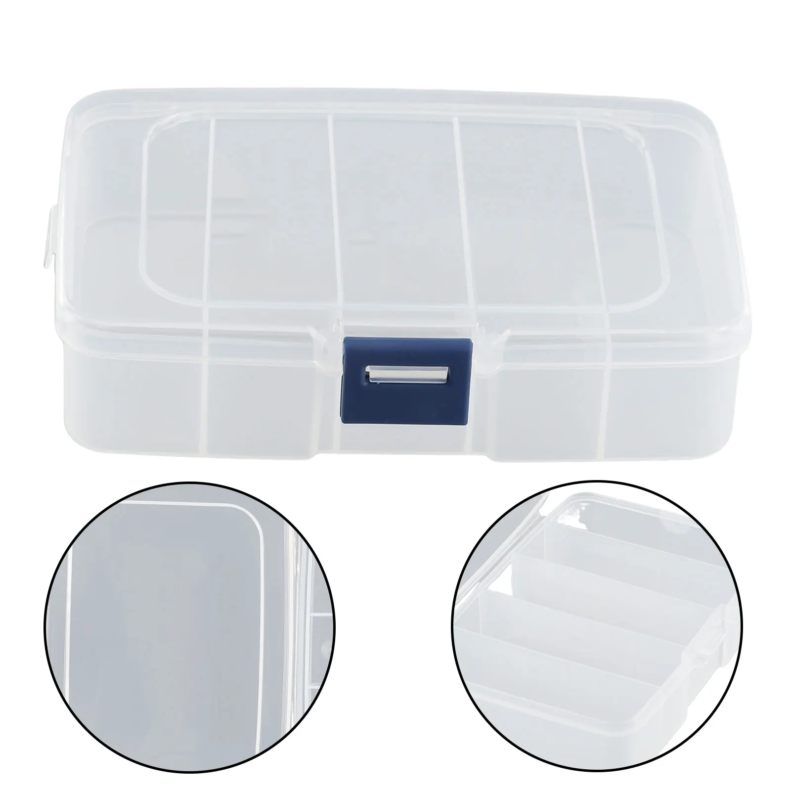 Transparent Craft Organizer Case, Small Part Container, Plastic Tool Screws IC Storage Box, Lightweight and Easy to Carry