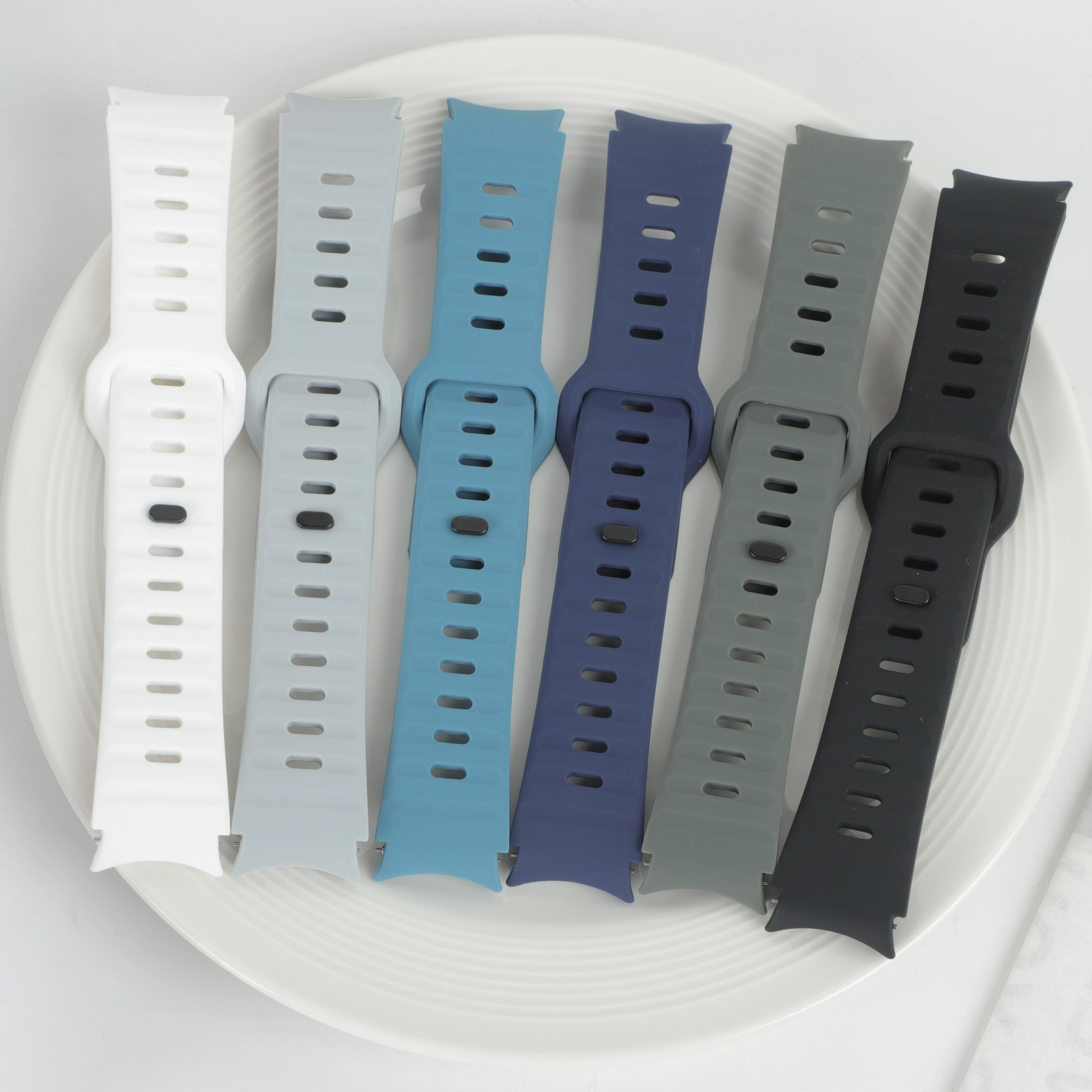 Band for Samsung Galaxy Watch 7 FE 6 4 5 pro 45mm 44mm 40mm Silicone sport correa Bracelet Galaxy Watch 6 classic 43 47mm strap