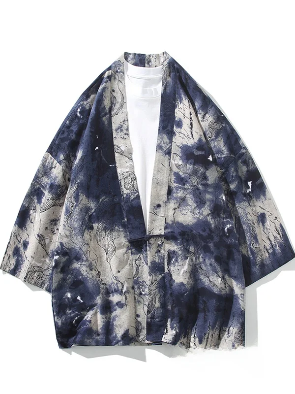 

Летний повседневный молодежный хлопково-льняной однобортный пиджак с вышивкой и воротником-стойкой в китайском стиле, длинное пальто