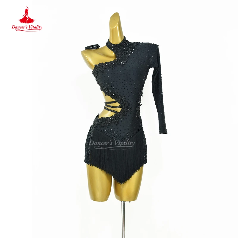 

Latin Dance Dresses for Women Custom Rumba Chacha Tango Dress Adult Children Latin Dancing Practice Clothing Dancer's Vitality