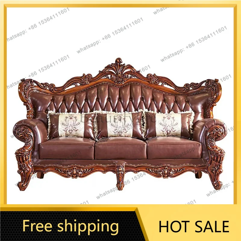 PG PGRetro Oversized Living Room Sofas Brown Designer Curved Cute Sofas Lazy Luxury Divano Soggiorno Furniture For Home
