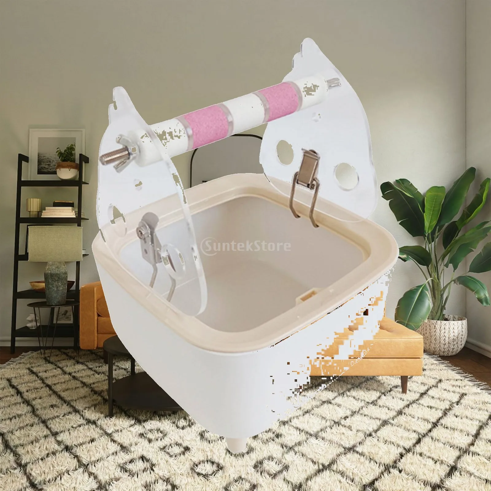 Parrot Toilet Stand Fixed Point Excretion Perch Animals Beak Grinding Activity Toy Bird Gym Bird Perch Stand for Macaw