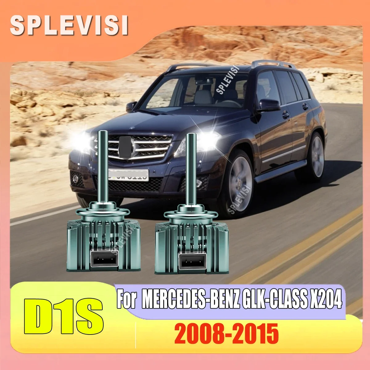 D1S LED Headlight Space-Grade Durability 50,000 Hrs Lifespan For MERCEDES-BENZ GLK-CLASS X204 2008 2009 2010 2011 2012 2013-2015