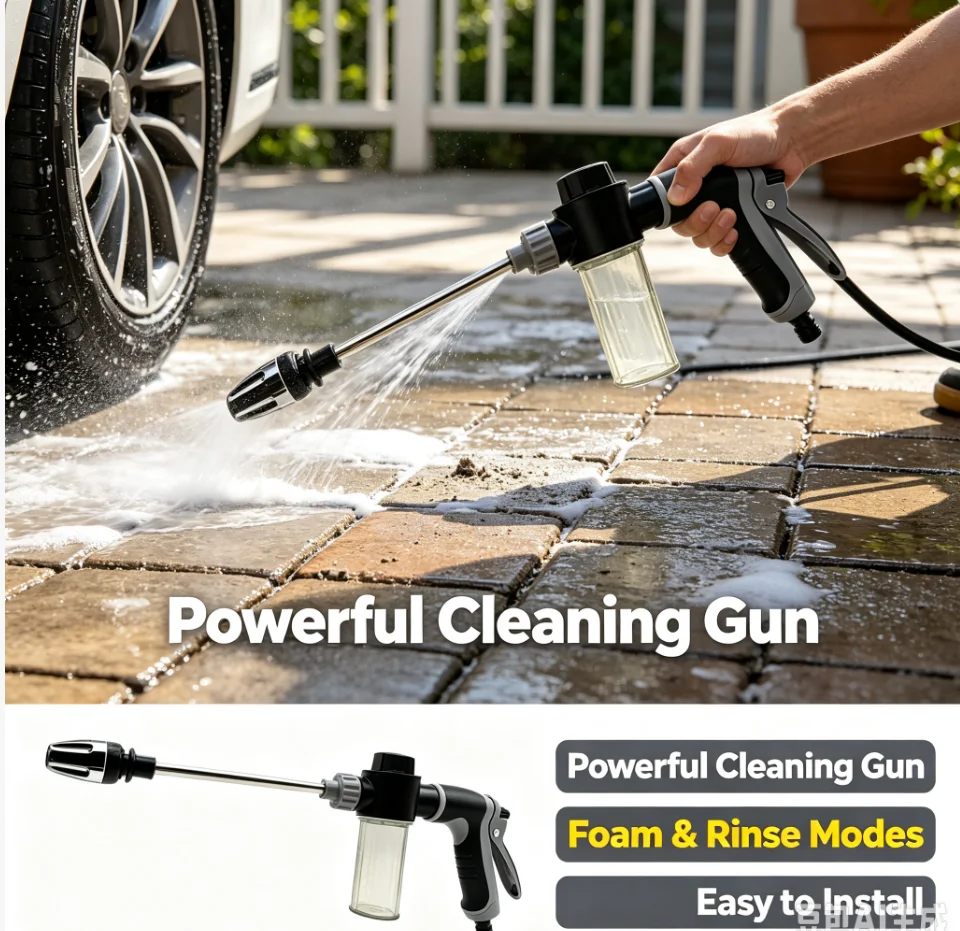 Water Gun 100ml Car Washing Snow Foam Gun Bottle Sprayer Soap Shampoo Sprayer for Garden Hose Window Soap Cleaning Washing