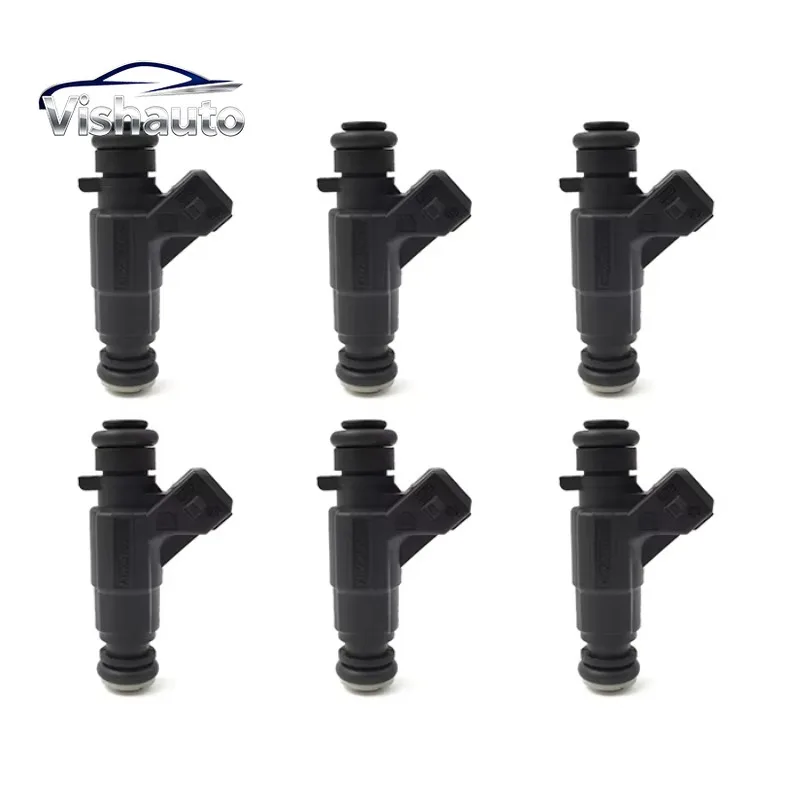 Set Of 6 Fuel Injectors OEM 0280155742 A1120780149 For Mercedes-Benz CLK320 E320 C280 ML320 3.2L 2.8L V6  1998-2007
