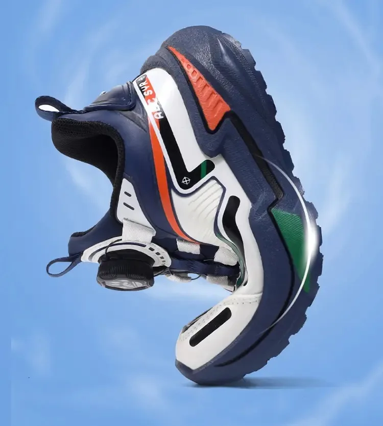 Nuevas zapatillas de deporte para niños, zapatos deportivos suaves de cuero Pu a la moda para niños, zapatos deportivos de lujo para exteriores, antideslizantes, para correr en la escuela, baloncesto para niños