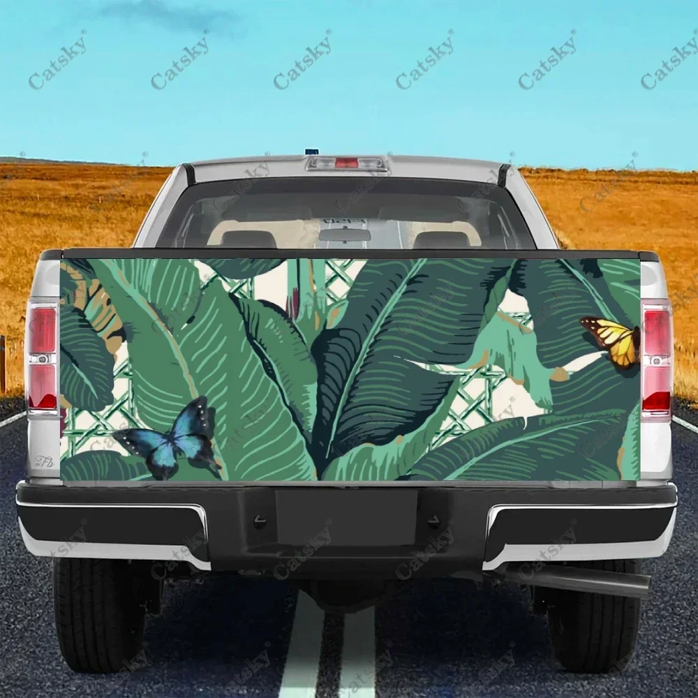 

Наклейка на автомобиль с банановым листом, модификация заднего хвоста грузовика, подходит для внедорожника, автомобиля, грузовика, упаковочная наклейка, наклейка