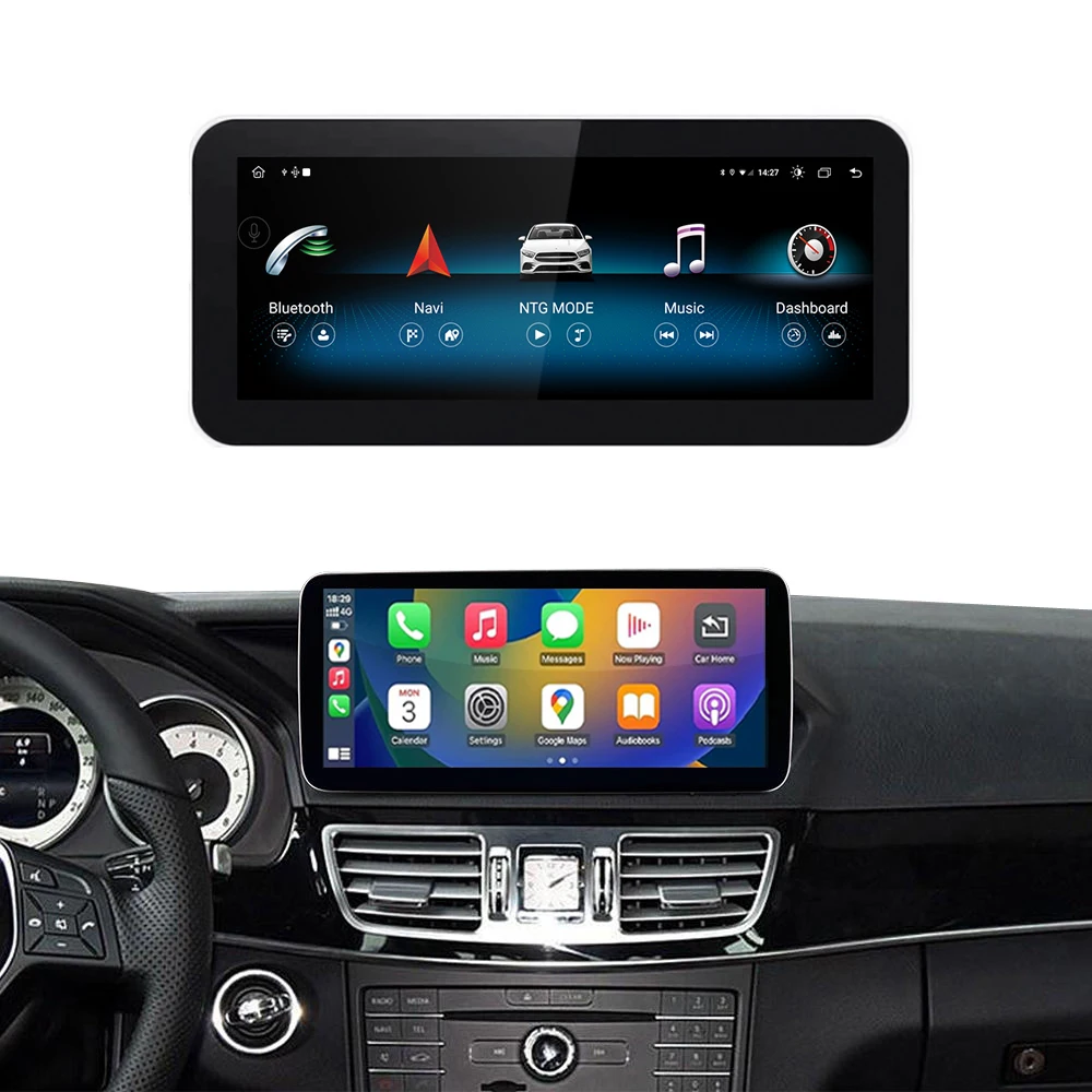 10.25'' Car Multimedia Radio Display W212 Android Monitor for Mercedes  E Class NTG4.0/4.5  2010-2015 Carplay Touch Screen