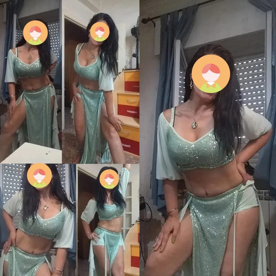 

Костюм для танца живота, осенне-зимний сетчатый комплект униформы для практики, танцевальный костюм, аксессуары для танца живота