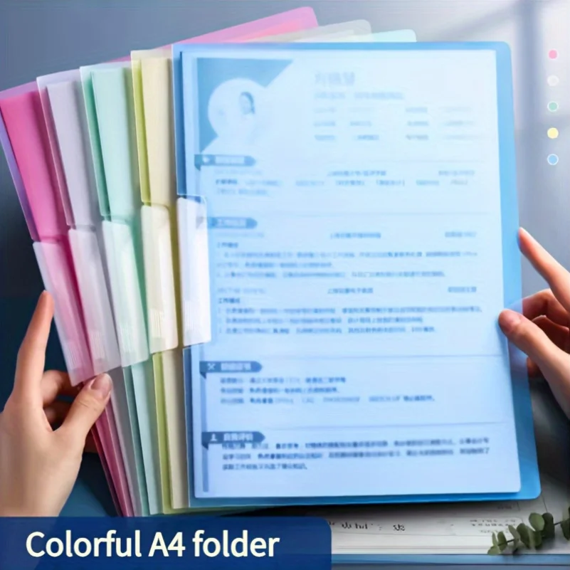 

1 Set 4/5Pcs A4 Nimble Rotating File Folder Student Office Special Test Paper Report Storage Supplies