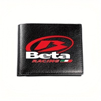 Beta Racing Motorcycle Brand Logo Graphic Design Business Mens Casual Elegant Simple Practical Quality Wallet Stylish Printing G