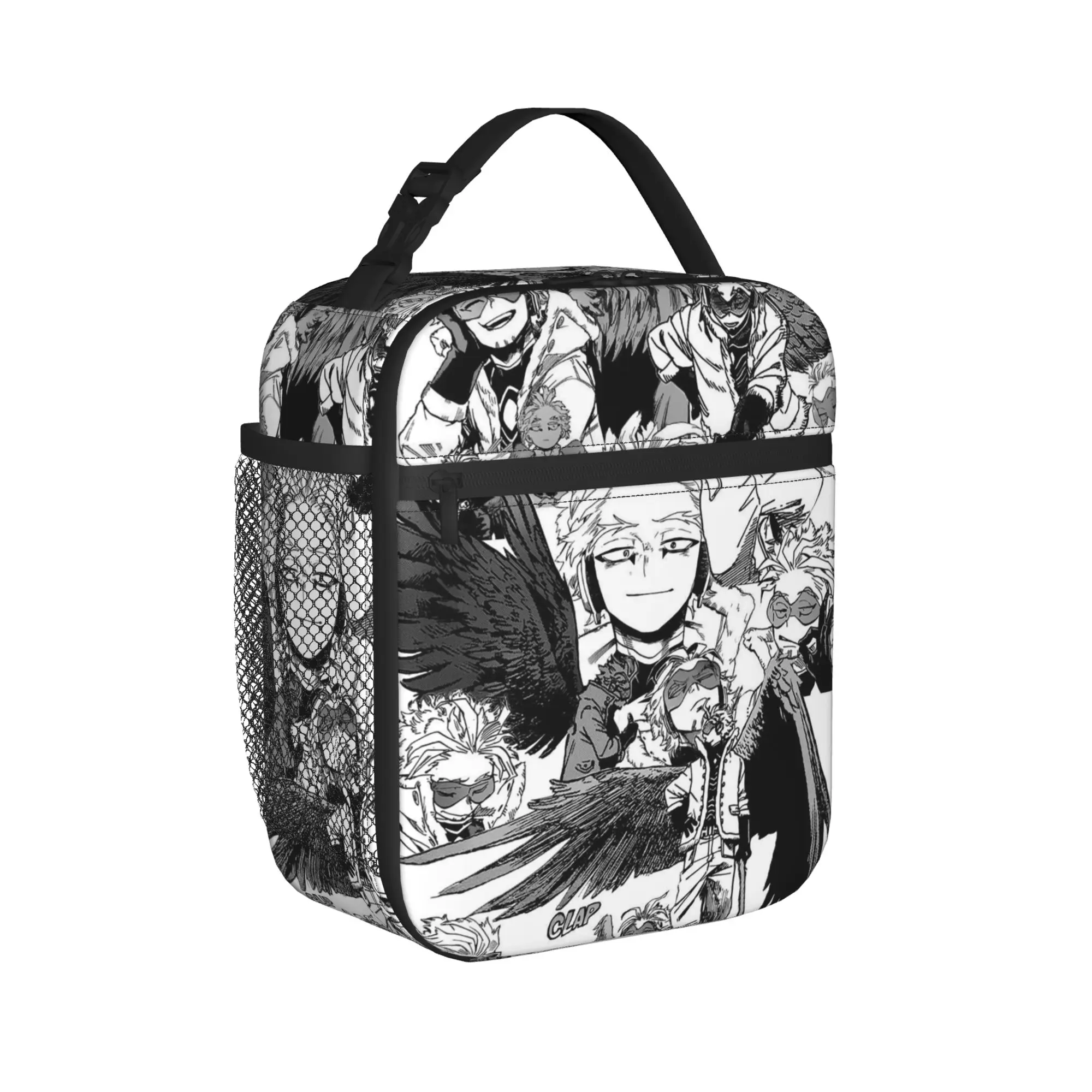 MHA  Insulated Lunch Bags Portable Hawks Collage Academy Anime Lunch Container Thermal Bag Lunch Box Tote Food Bag