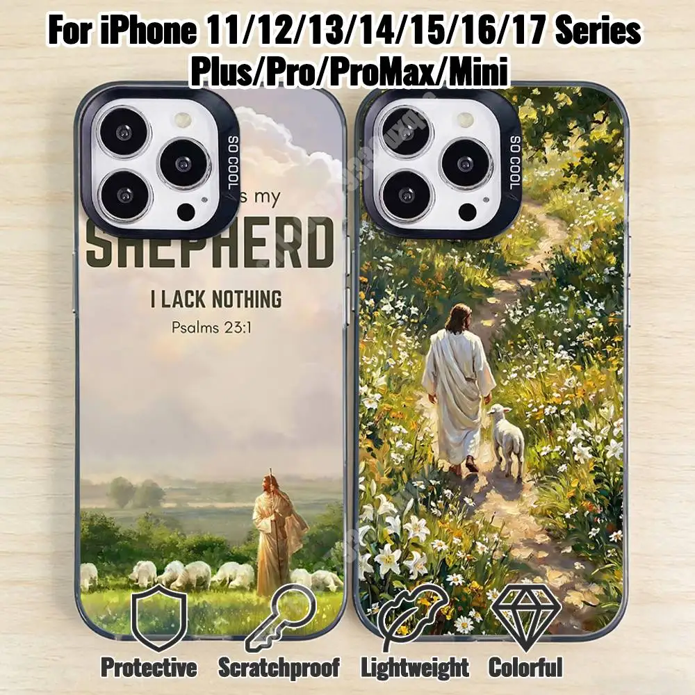 

Jesus Christ The Shepherd Phone Case for iPhone 17 16 15 Max Mini 14 13 Pro Plus 12 11 X XS Air IMD Cover