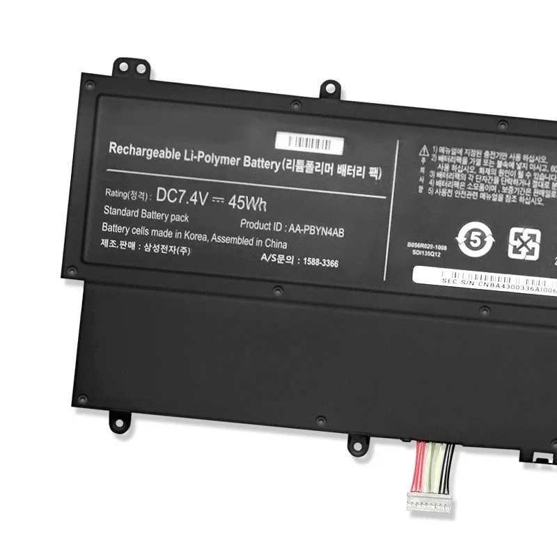 Para samsung 530u 530u3c 535u3c 532u3x bateria do portátil AA-PBYN4AB bateria de alta capacidade baterias de substituição de alta qualidade