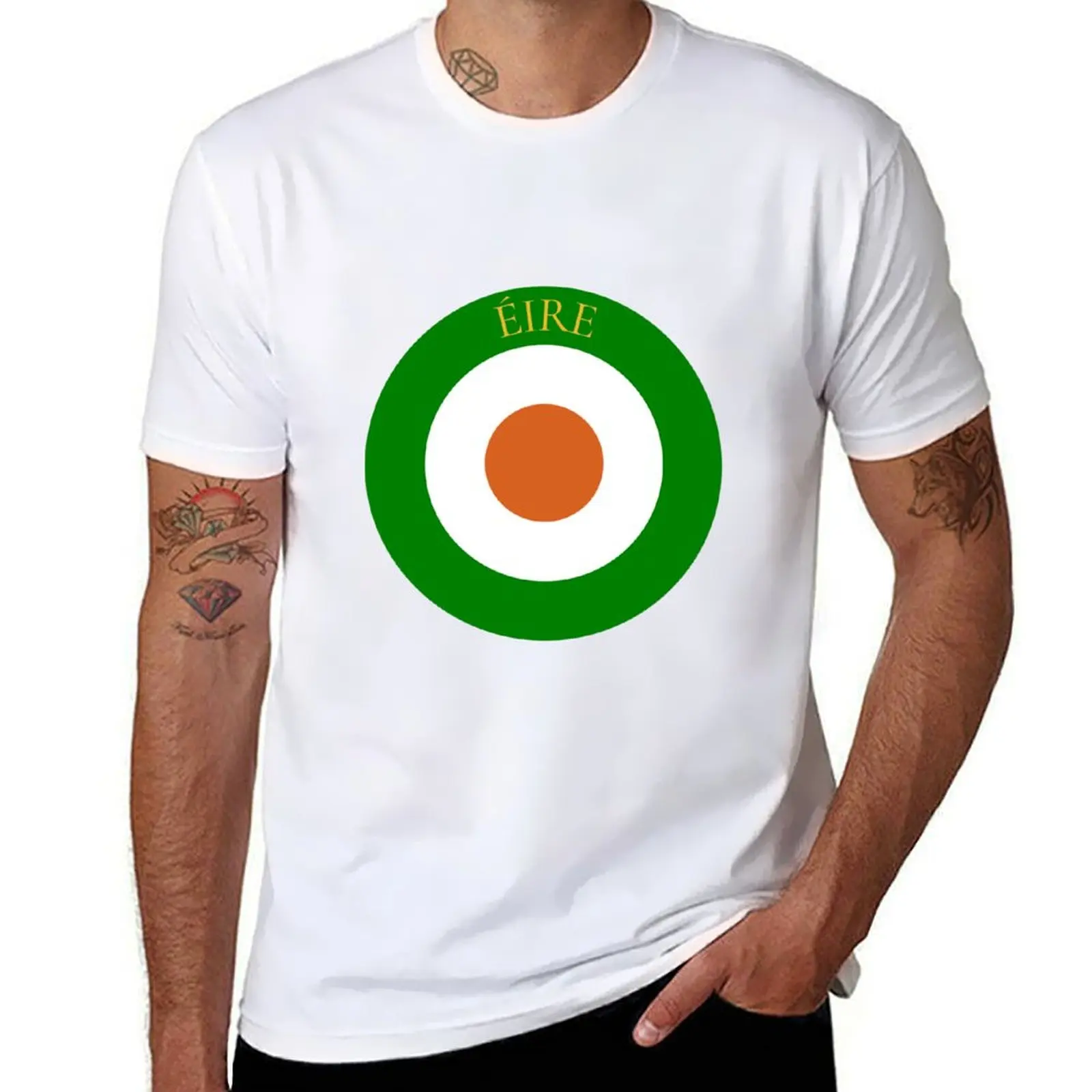 

Ireland Flag Roundel T-Shirt t shirt man casual man t shirt designer T-Shirt