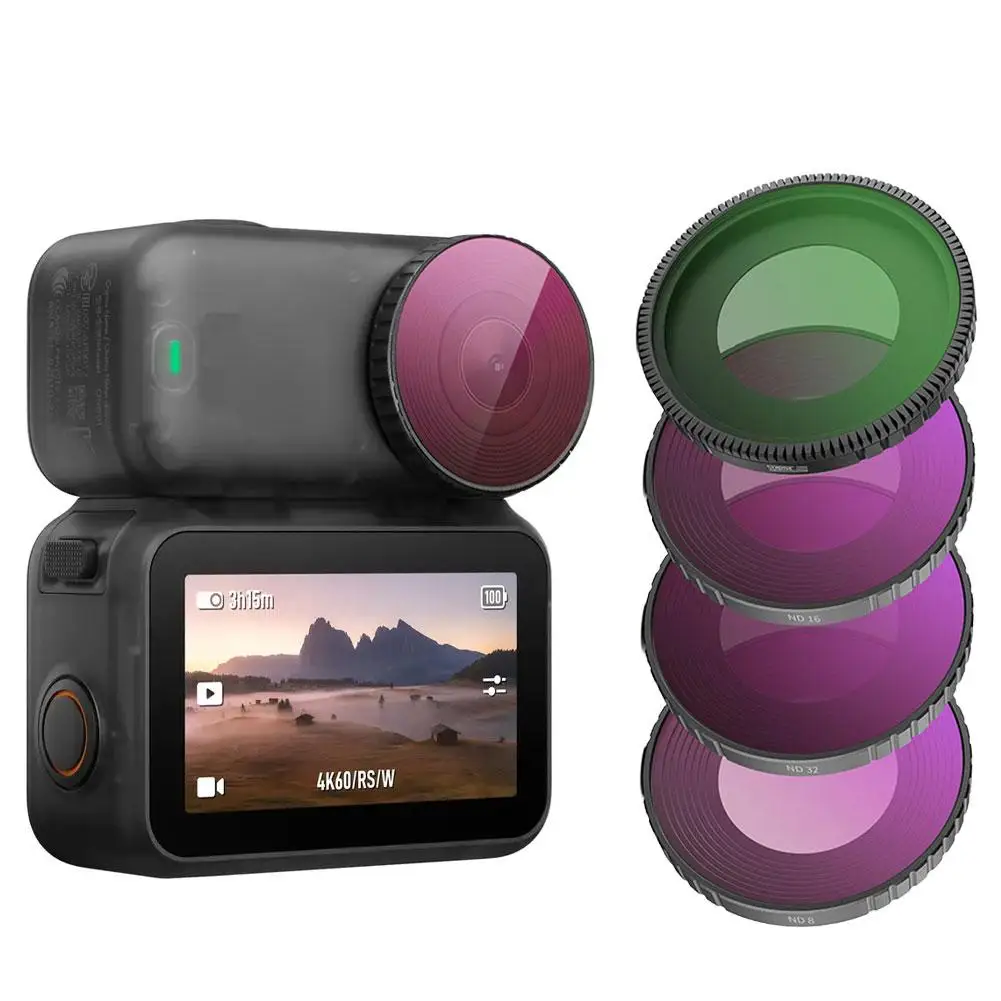 مجموعة فلاتر العدسة لـ DJI Osmo Nano - تتضمن مرشح كثافة محايدة ND وفلتر مستقطب CPL، وصول كاميرا الحركة الأساسية #2