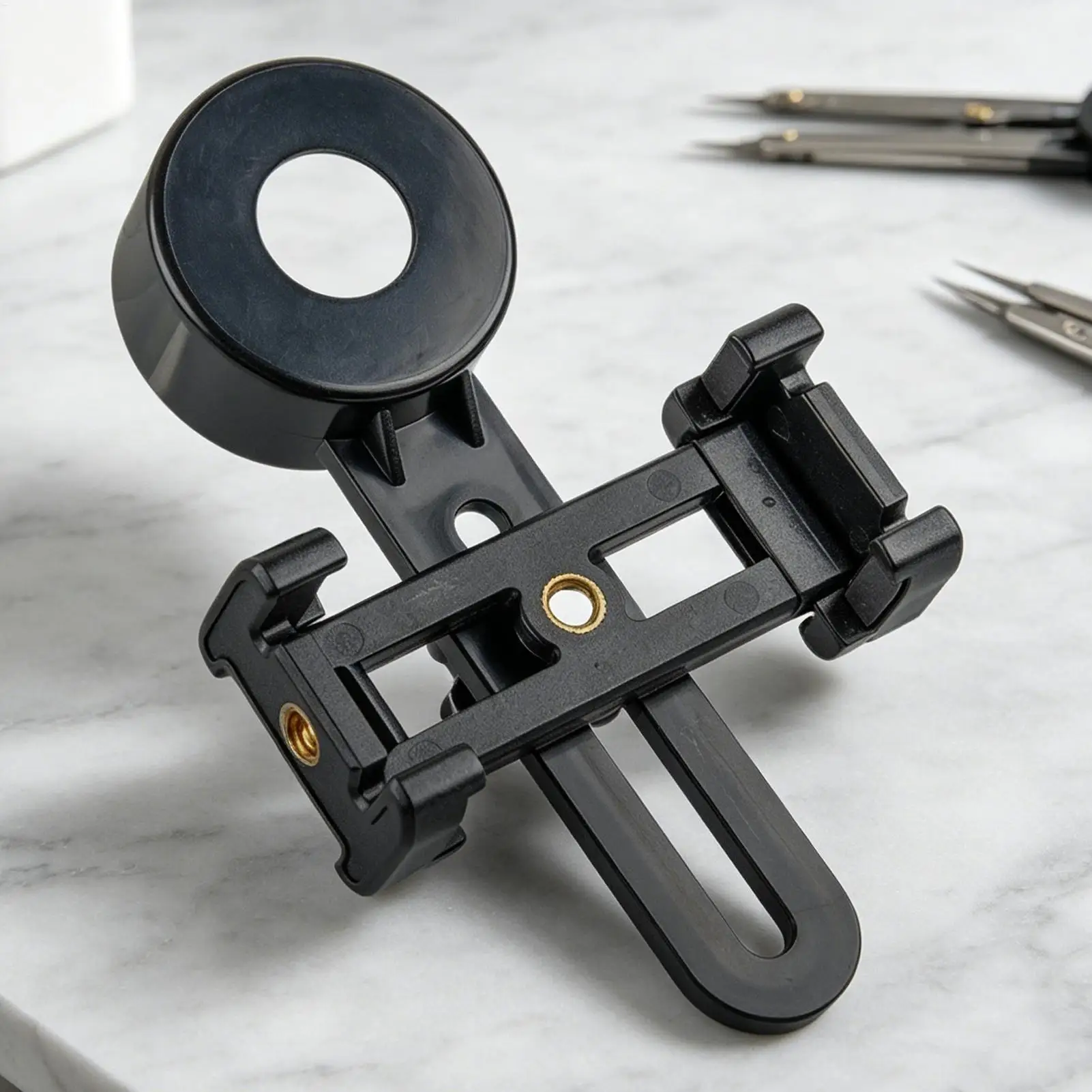 Universal Telescope Phone Mount Digiscoping Adapter For Monocular Binocular & Tripod, Bird Watching Cruise Hiking Backyard