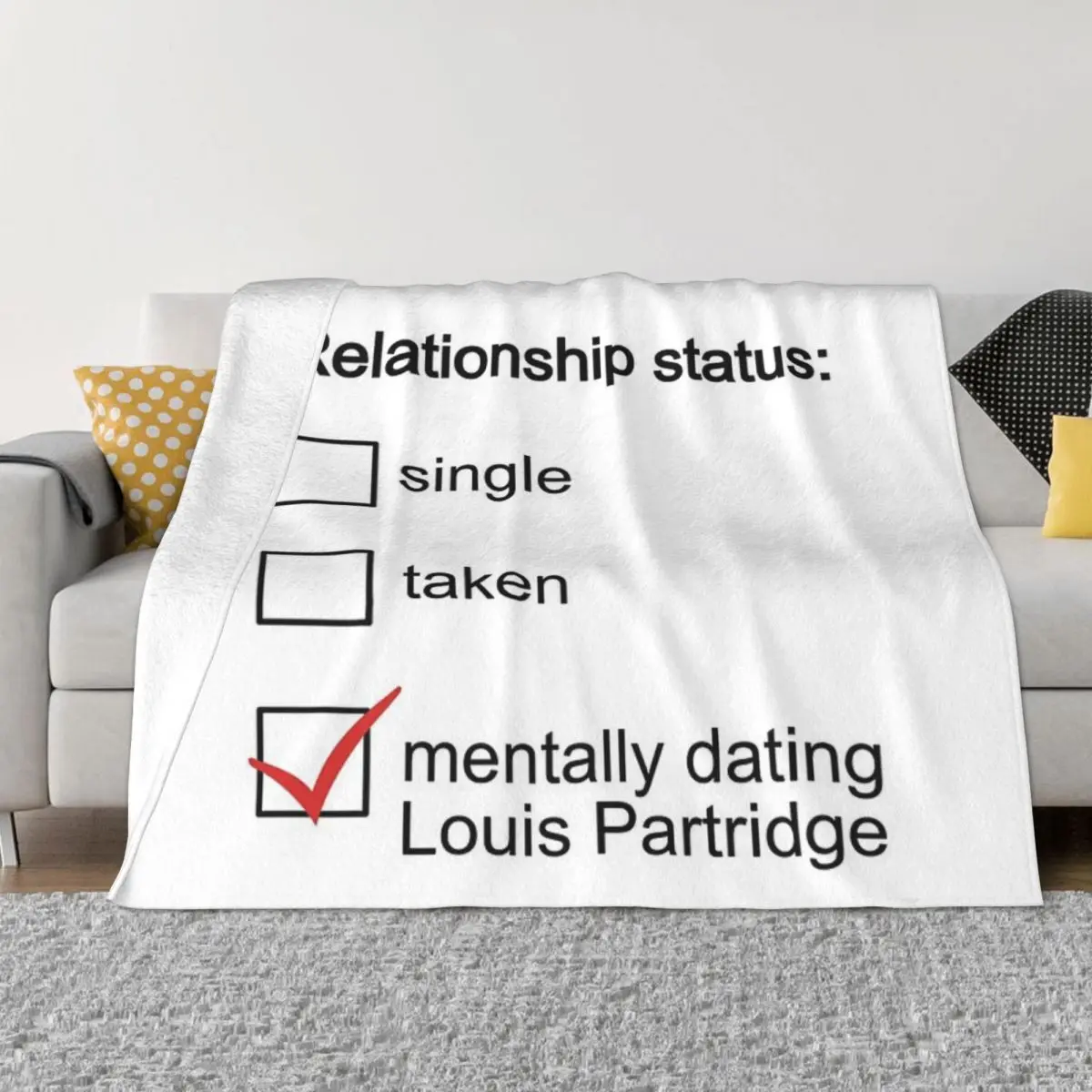 Mentally Dating Louis Partridge Home Knee Blanket Winter Blankets Home And Decoration Throw Blanket