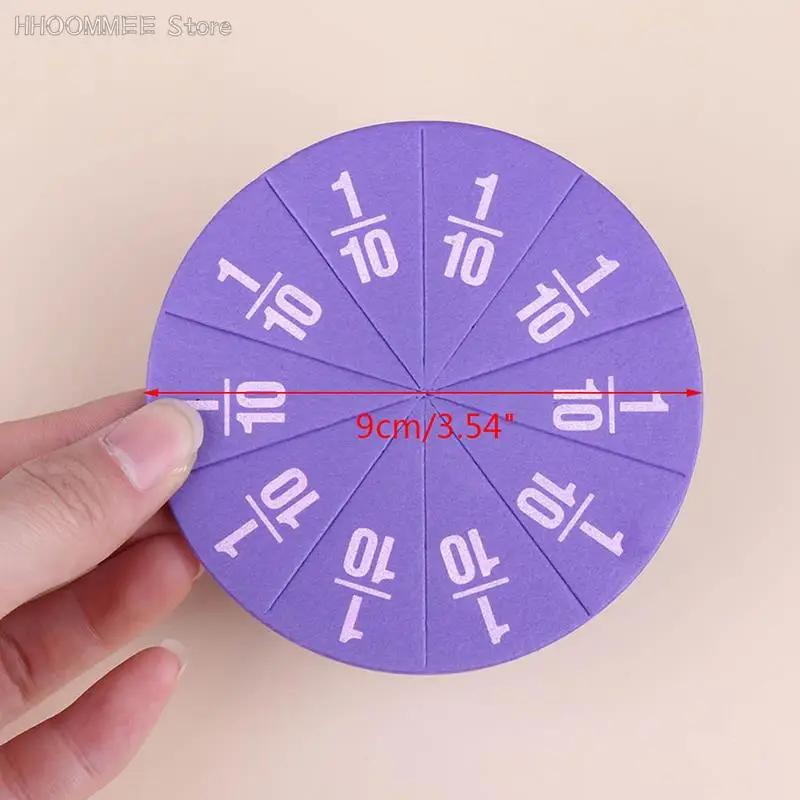 EVA Round Shaped Fractions Instrument Math Educational Toys Math Teachion Gifts Student Learning