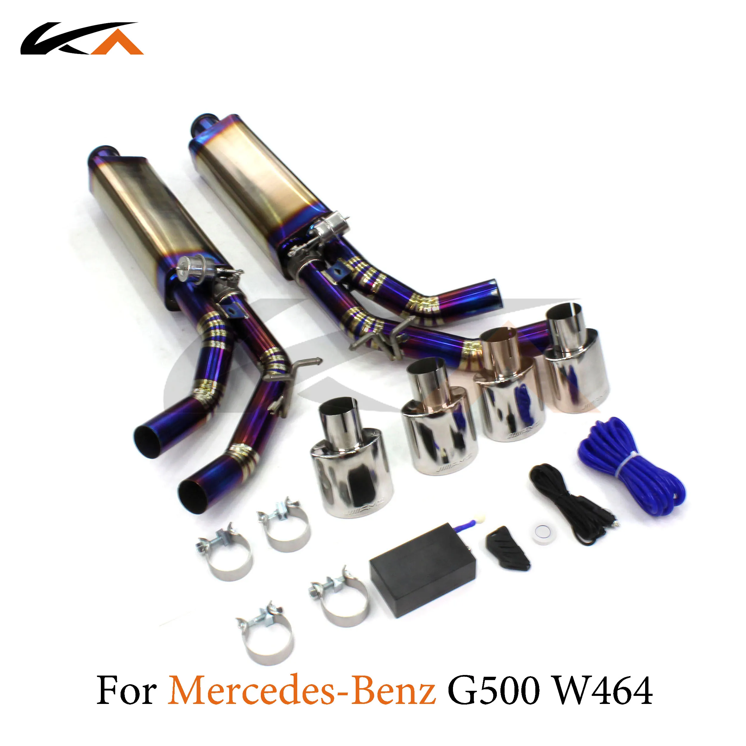 KA Tuning exhaust system titanium alloy catback for Mercedes-Benz G500 W464 rear section performance parts muffler valve