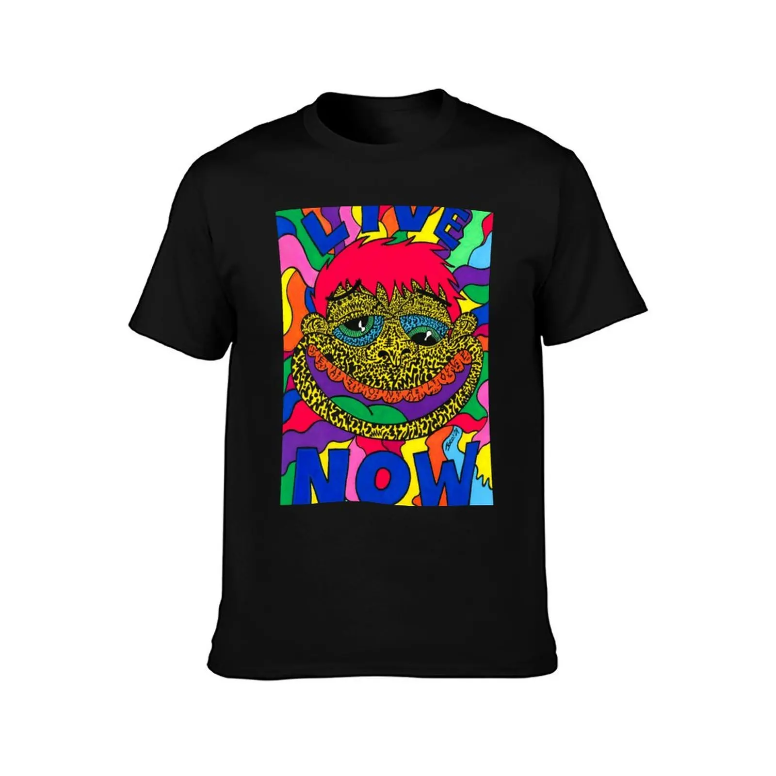 Live Now T-Shirt oversized graphic tee man clothes cute tops plus size tops tee shirts for men