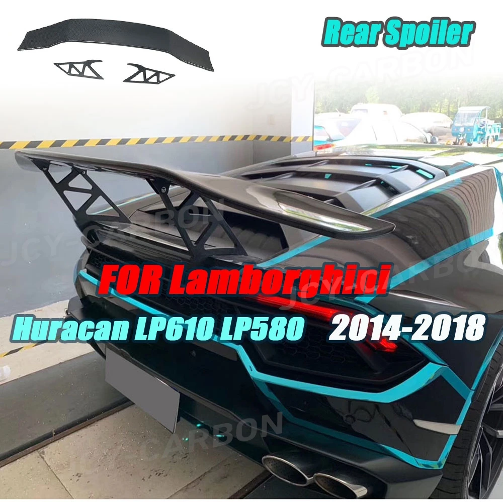 Alerón Trasero de Fibra de Carbono Seca para Lamborghini Huracán LP610 LP580 2014 2015 2016 2017 2018