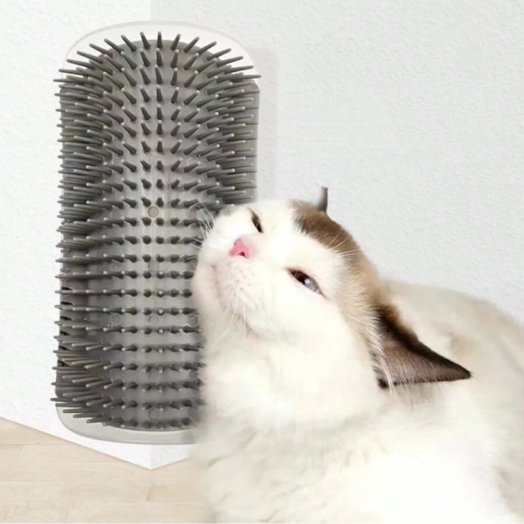 Cat Self Groomer Wall Corner Massage Comb Brush Medium Soft for cat face Scratcher For Fur Pet