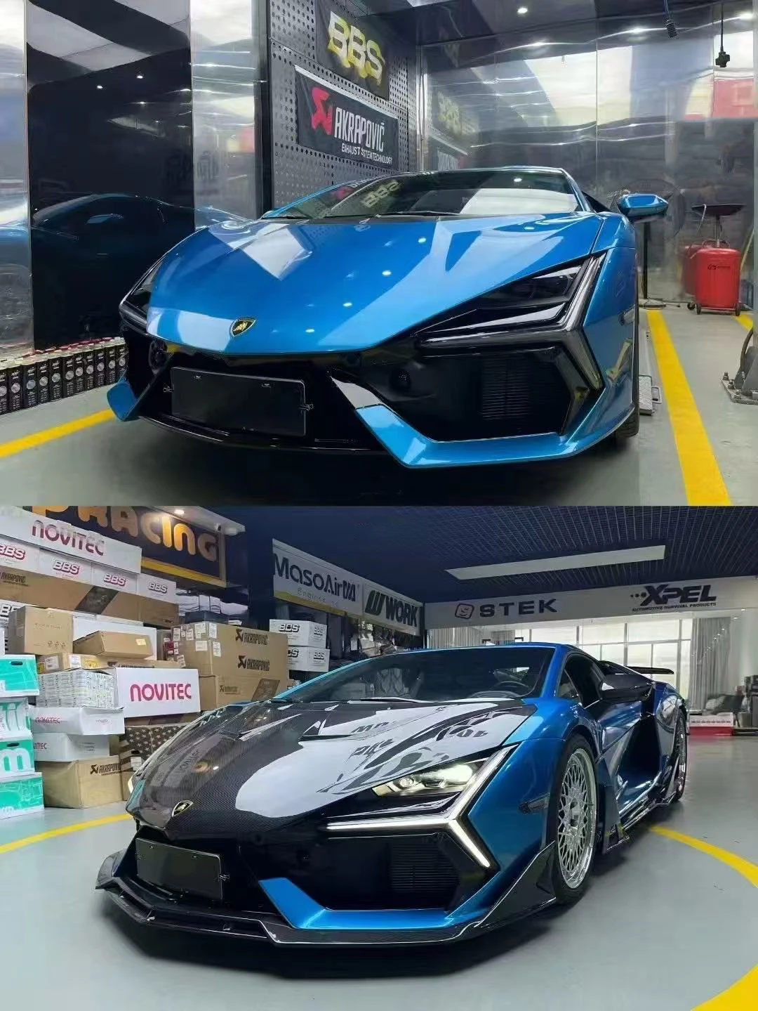 Lamborghini Revuelto Duke Style Auto Parts Dry Carbon Fiber Body Kit Front Spare Box Cover Hood for Lamborghini Revuelto
