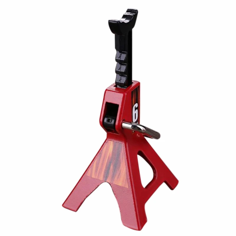 BAAA-6 Ton Simulated Jack Metal Mini Jack Stands Decoration Repairing Tool for 1/10 RC Crawler Car Traxxas TRX4 Axial SCX10