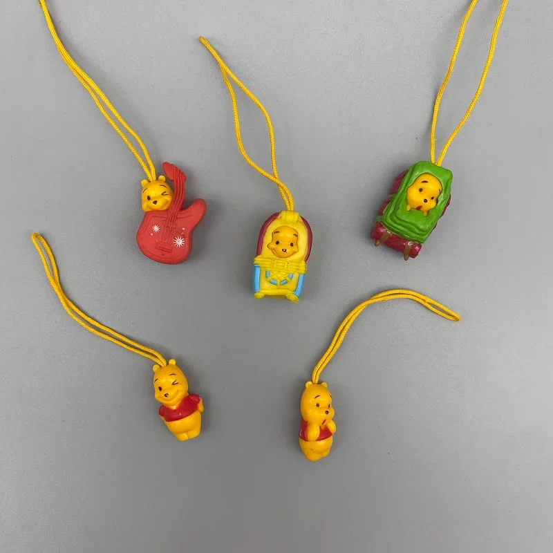 Genuine Bulk Q Version of The Little Yellow Bear In Red Clothes Cartoon Peripheral The Model Toys Key Bag Decoration