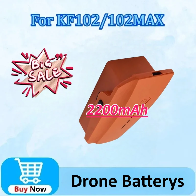 

New 7.4V 2200mAh Drones Battery for KF102MAX Drone Battery RC Quadcopter Spare Parts Accessories High-Capacity Replacement