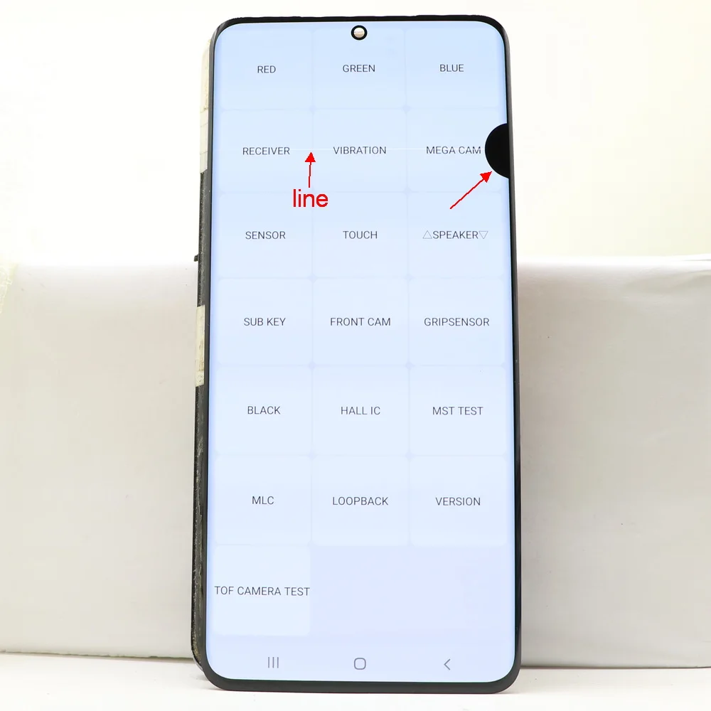 Super AMOLED For Samsung Galaxy S20 Ultra G988 G988F G988U LCD Display Touch Screen Digitizer With defects screen 100% testing