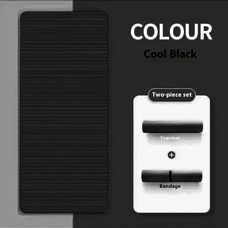 سجادة يوجا عالية الكثافة بسمك 10 مم غير قابلة للانزلاق لممارسة الرياضة المنزلية والبيلاتيس والجمباز #6