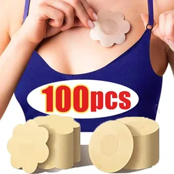 Cubierta Invisible para pezones para mujer, autoadhesiva desechable, cinta de elevación de pétalos de pecho, parche adhesivo, accesorios íntimos