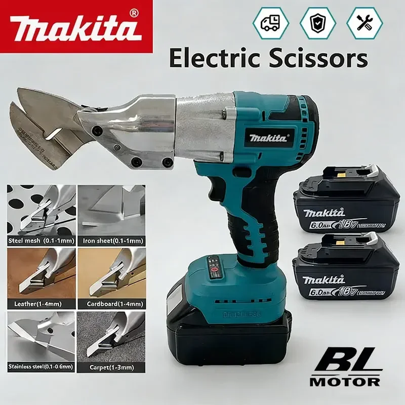 

Электрические ножницы Makita с 2 скоростями, для резки металла, ножницы по металлу, ножницы для листового металла, резак для углеродистой стали, для аккумулятора 18В