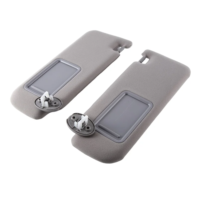 

Compact 2PCS Grey Sun Visor With Mirror Interior Sun Visor For Toyota Camry 2012-2017 74320-06610-B1 74320-06610-B2