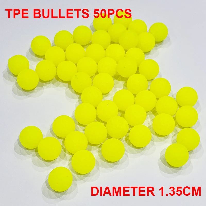 TPE Weiche Kugel Refill Pack Für Nerf Hyper Spielzeug Pistole Elastischen Ball Kugeln 50 Runden Kinder Gun Zubehör Für Junge kinder Erwachsene