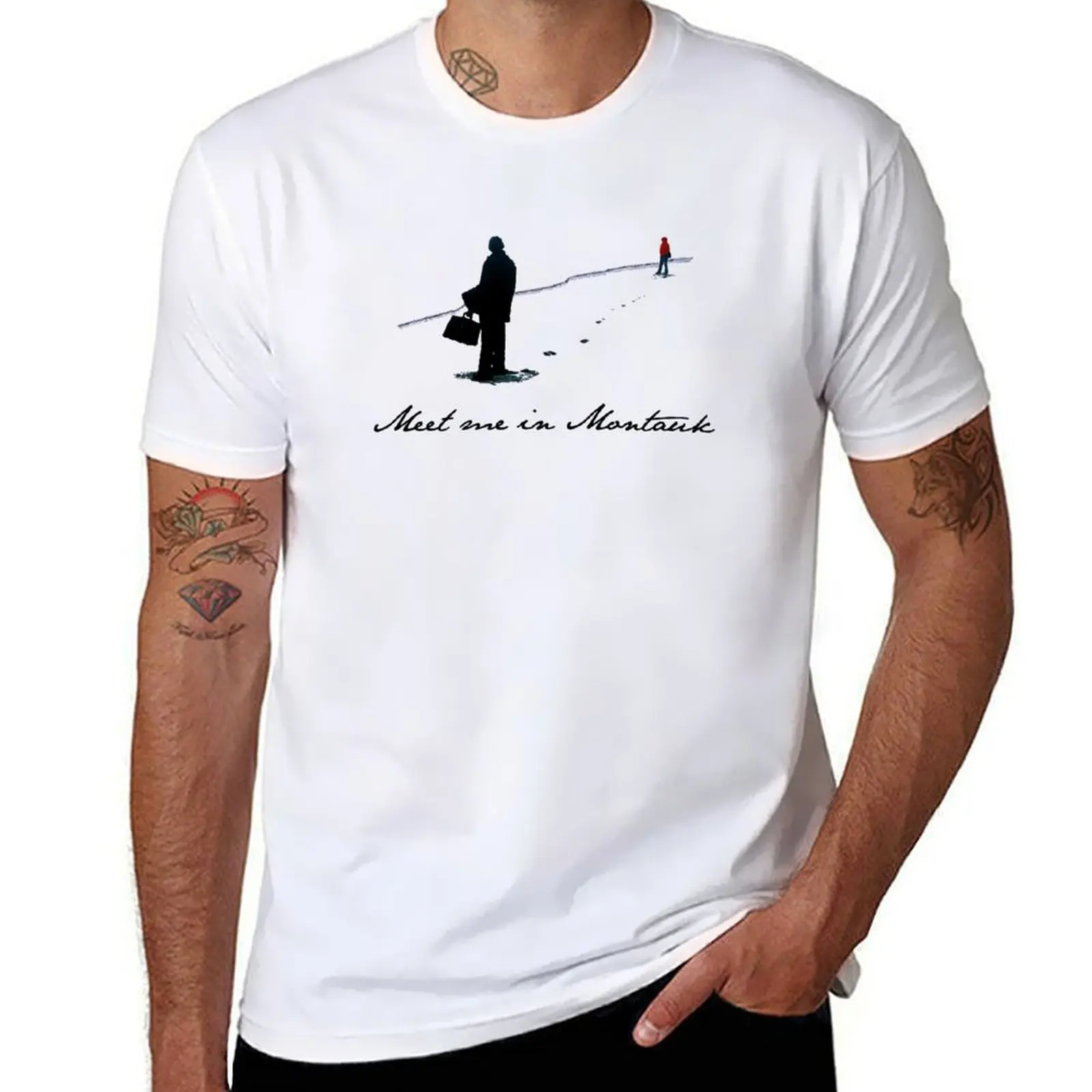 

Meet Me in Montauk.... T-Shirt t shirts for man cotton funny cotton t shirt pack man t shirt summer T-shirt