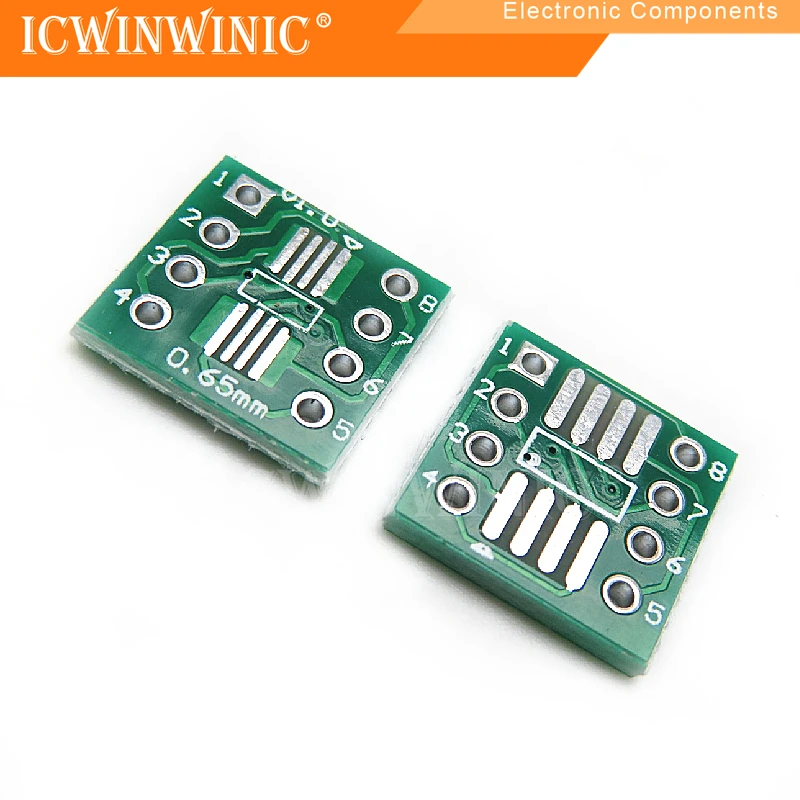 

10piece SOP8 SSOP8 TSSOP8 patch to straight DIP 0.65/1.27mm adapter board
